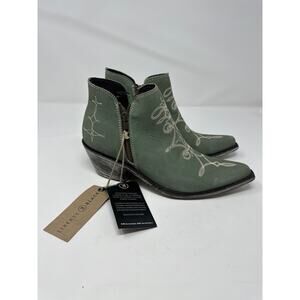 Liberty Black NEW Sundance Sacred Valley Dalia Ankle Green Boots size 9